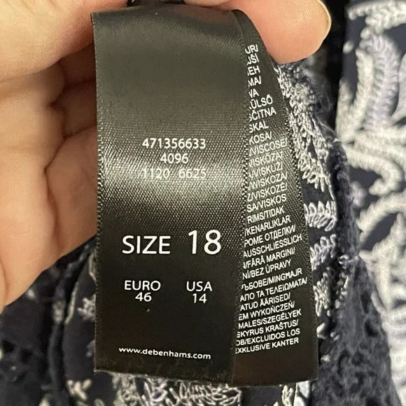 John Rocha semi sheer floral dress - size 18 - Picture 9 of 9